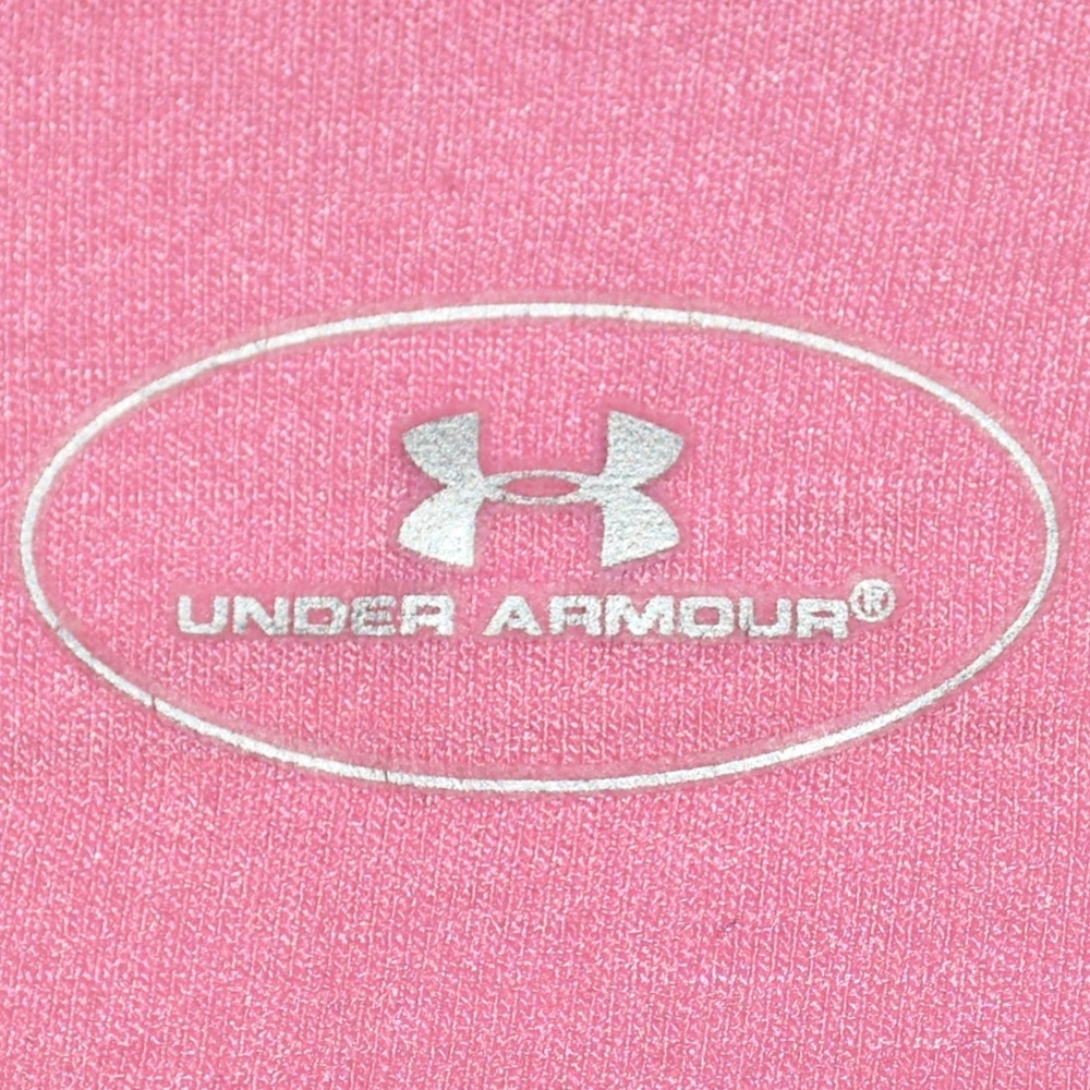 Under Armour Short Sleeve Pink V-Neck T-Shirt - Medium - Picture 5 of 7